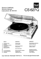 Dual CS-627-Q-Service-Manual 